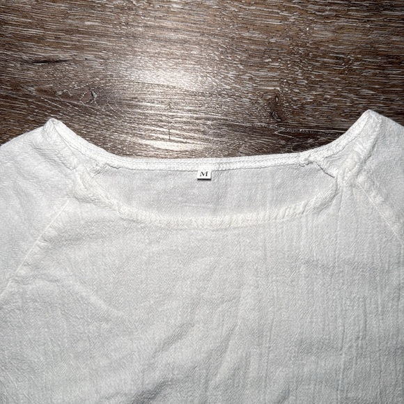 Women's Drawstring Waist Mini Dress Pockets Short Sleeves Round Neck‎ Medium - Picture 3 of 8